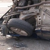 ACCIDENT pe DN 7 – VÂLCEA: Mașină răsturnată…