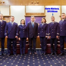 Florin Mărăscu, de la Poliţia Rutieră Vâlcea, patrulează cu poliţiştii de la Paris