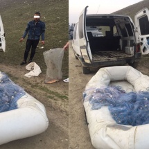 FOTO: Braconier prins în zona Barajului Drăgăşani