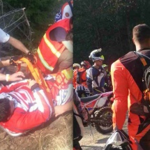 FOTO: Motociclist rănit la VÂLCEA la un eveniment sportiv