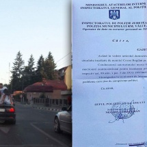 Fiul deputatului Vasile Cocoş, amendat de Rutieră în urma articolului publicat în Gazeta Vâlceană (document)