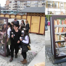 FOTO: Bibliotecă stradală în centrul municipiului Râmnicu Vâlcea