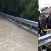 VIDEO: Drum din Stoenești, transformat în râu în urma ploilor abundente
