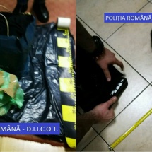 FOTO: Traficant de droguri, prins pe DN 7. Ridicase un colet cu cocaină de la Râmnicu Vâlcea