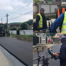 FOTO-VIDEO. Reabilitare, modernizare și turnare covor asfaltiv pe DJ 645, sector Orlești