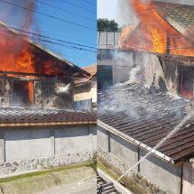 FOTO – ACUM: Incendiu devastator într-o comună din Vâlcea