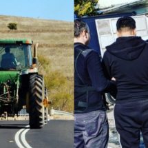Tânăr din Vâlcea arestat după ce a fugit cu un tractor furat din Germania