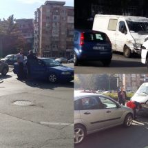 FOTO – VIDEO: ACCIDENTE în OSTROVENI. Beat, a intrat în mai multe mașini