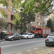 FOTO. Pompierii intervin pe strada Matei Basarab din Râmnicu Vâlcea