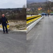 BUDEŞTI. Podul peste pârâul Sâmnic a fost finalizat. Primarul Vlădulescu a făcut recepţia lucrărilor