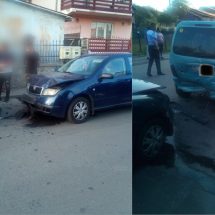 FOTO. ACCIDENT cu trei maşini şi o victimă pe str Morilor din RÂMNICU VÂLCEA