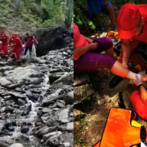 FOTO-VIDEO. Femeie accidentată în zona Cascadei Scoruş