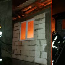 FOTO-VIDEO. Incendiu la Milcoiu. O casă a luat foc!