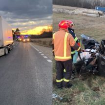FOTO. ACCIDENT MORTAL la MILCOIU. Un șofer din Vâlcea a murit