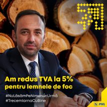Laurențiu Cazan: „Se reduce TVA-ul la lemnele de foc, de la 19%, la 5%”