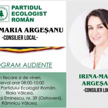 Consilierul PER Râmnicu Vâlcea, Irina Argeșanu, audiențe cu cetățenii