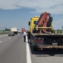FOTO. Șofer de TIR din Vâlcea, implicat într-un accident MORTAL pe A1