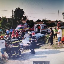 FOTO-VIDEO. ACCIDENT cu patru victime pe DN 64, la Ionești