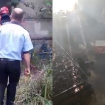 FOTO-VIDEO. Un bărbat din Păușești Măglași a ars de viu în propria-i casă