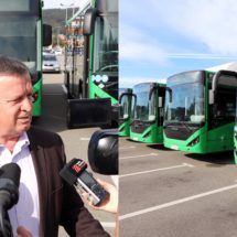 FOTO. Un nou lot de 16 autobuze ecologice a ajuns la Râmnicu Vâlcea 