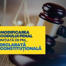 Modificarea Codului Penal inițiată de PNL, declarată constituțională de CCR