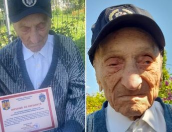 FABULOS! Cel mai vârstnic om din România trăiește în Galicea. Administrația locală l-a premiat astăzi, de ziua lui!