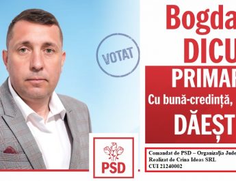 Bogdan DICU (PSD) candidează cu încredere pentru funcția de primar al comunei Dăești. Lista de proiecte